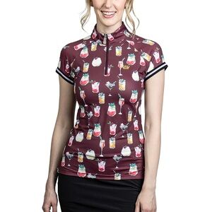 NWT- KASTEL DENMARK COCKTAILS SHORT SLEEVE TOP